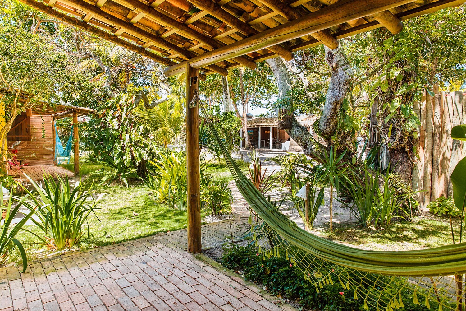Área de descanso da pousada Coco Bambu - Foto: Divulgação