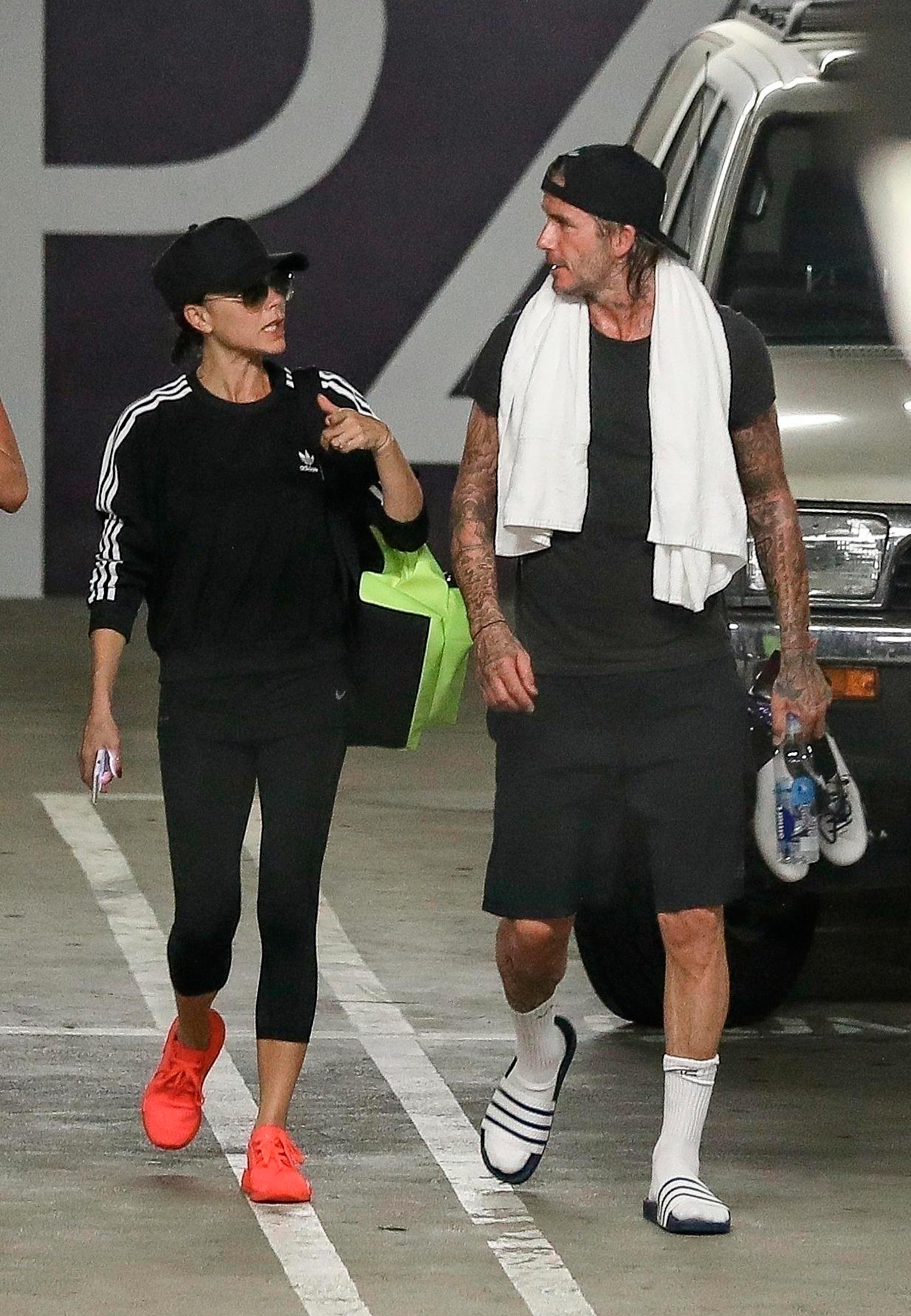 VicBek também malha com o marido, David - Foto: Getty Images