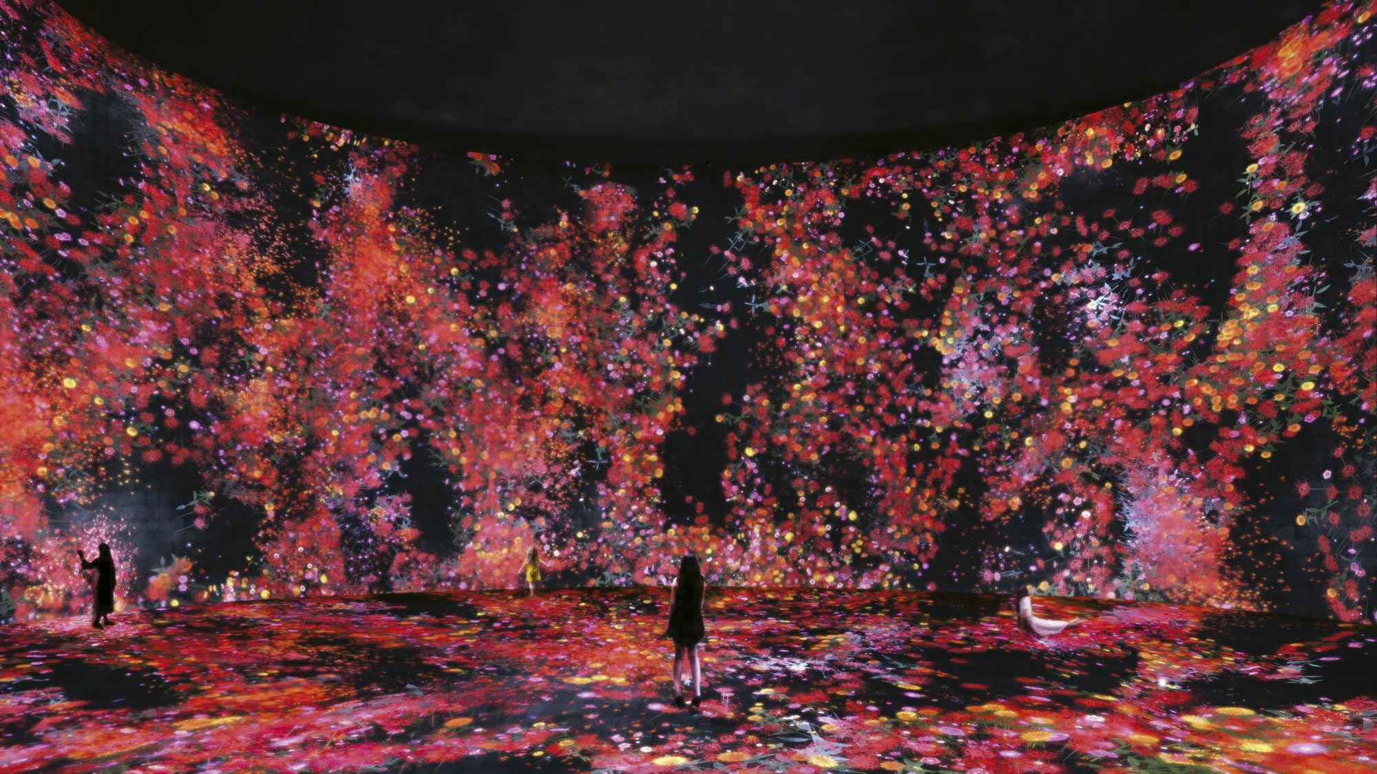 Flowers and People Cannot be Controlled but Live Together (2017), do coletivo japonês TeamLab - Foto: Divulgação