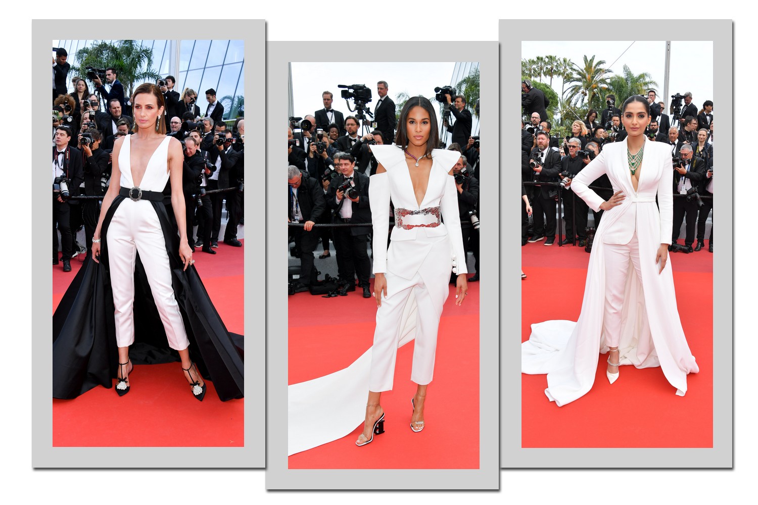 Nievez Alvarez, Cindy Bruna e Sonam Kapoor - Fotos: Getty Images