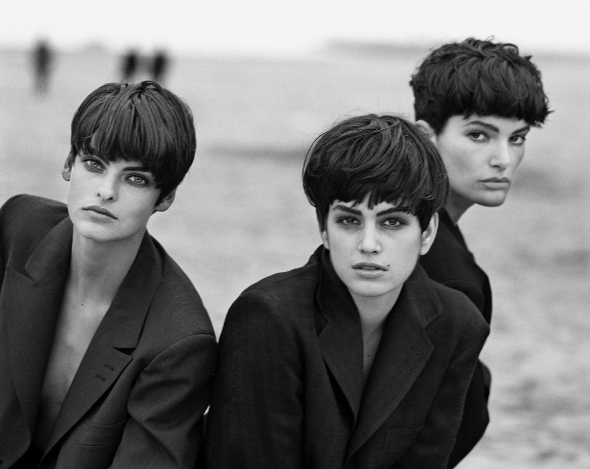 Linda Evangelista, Cindy Crawford & Lynne Koester, Deauville, 1989 - Foto: Peter Lindbergh