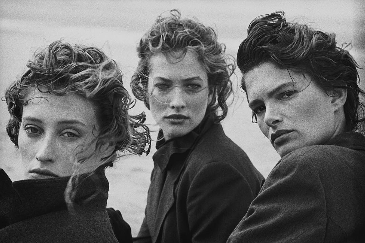 Marie-Sophie Wilson, Tatjana Patitz & Lynne Koester, Le Touquet, 1987 - Foto: Peter Lindbergh