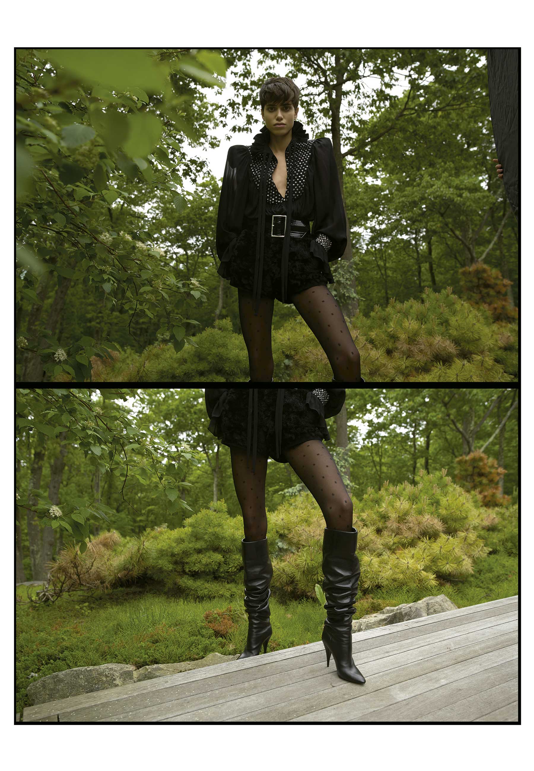 Foto: Jacob + Carrol, com edição de moda de Shabdiece Esfahani, produção de Jean Jarvis, maquiagem de Marla Belt, cabelo de Nicolas Eldin e set design de Chelsea Leigh