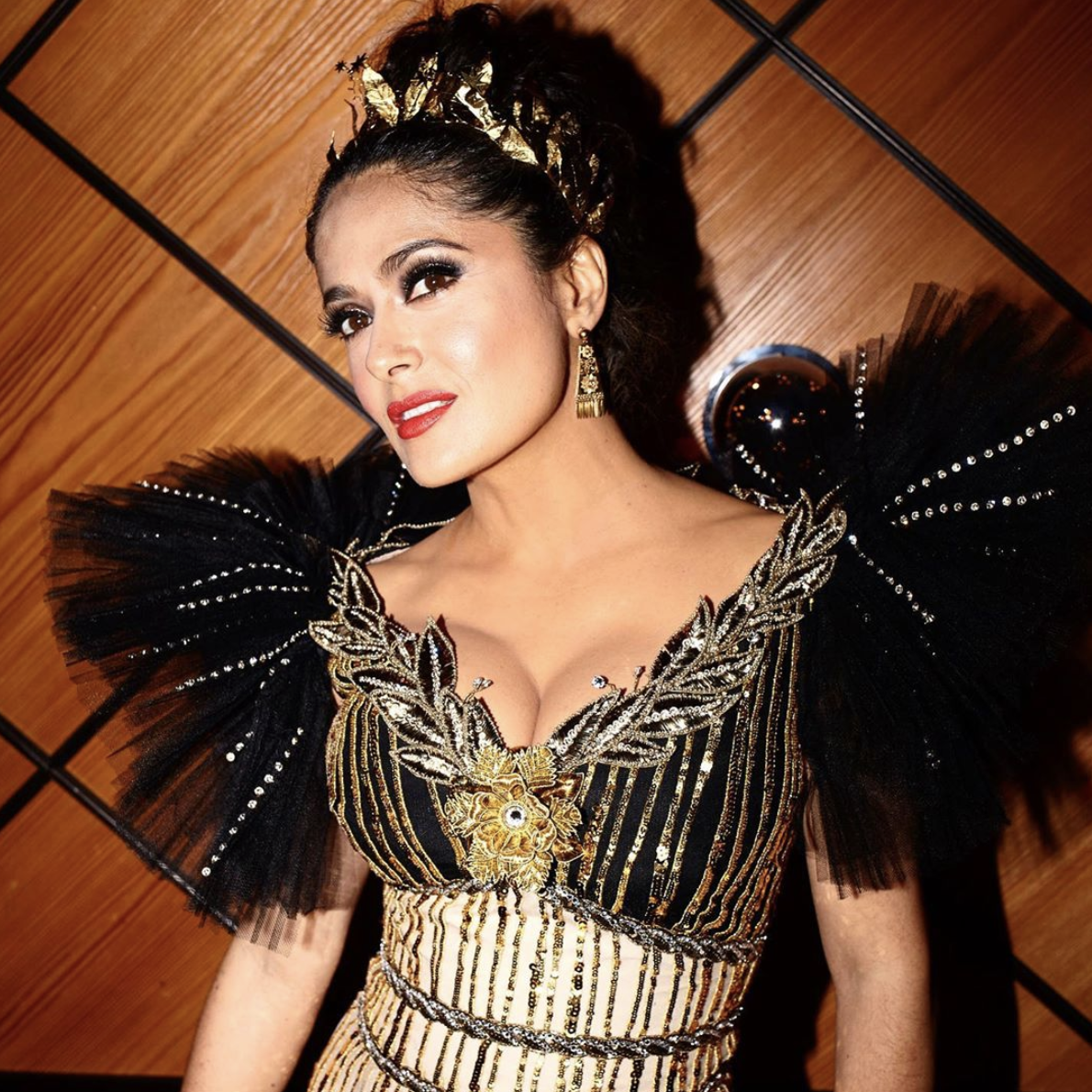 Salma veste Gucci no Met Gala - Foto: Reprodução/Instagram/@salmahayek