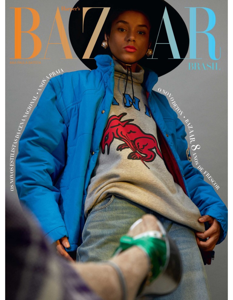 Ana Paula Batista (Joy Models e Elite NYC) usa Gucci - Foto: Jacob + Carrol, com edição de moda de Melissa Infante (Next Management), edição executiva de Filipa Bleck, cabelo de Menelaos Alevras, maquiagem de Hiro Yonemoto