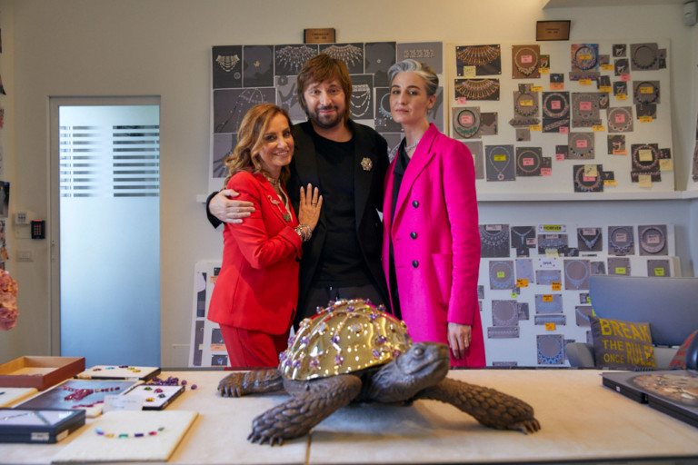 Lucia Silvestri, Francesco Vezzoli e Erin O'Connor - Foto: Divulgação