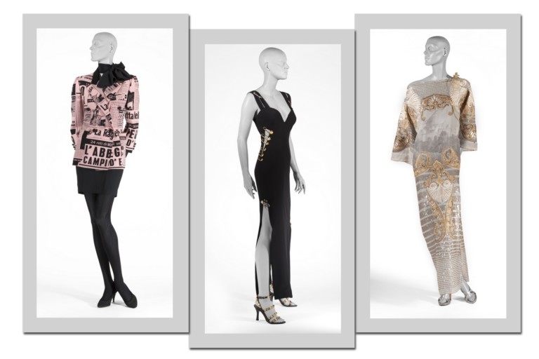 Peças de Moschino, Gianni Versace e Gianfranco Ferré - Fotos: Divulgação
