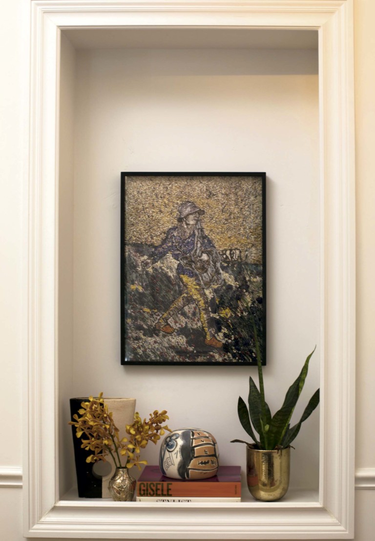 Quadro de Vik Muniz e cerâmica da Barney's - Foto: Vicente de Paulo