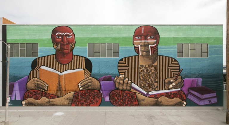 Mural feito pelo artista brasileiro Nunca, em Los Angeles - Foto: Divulgação