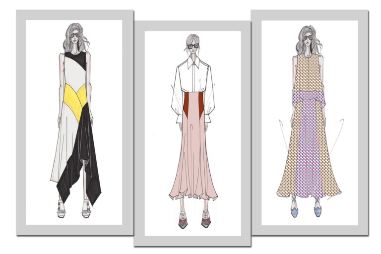Os croquis da coleção de Olivia Palermo - Fotos: Divulgação