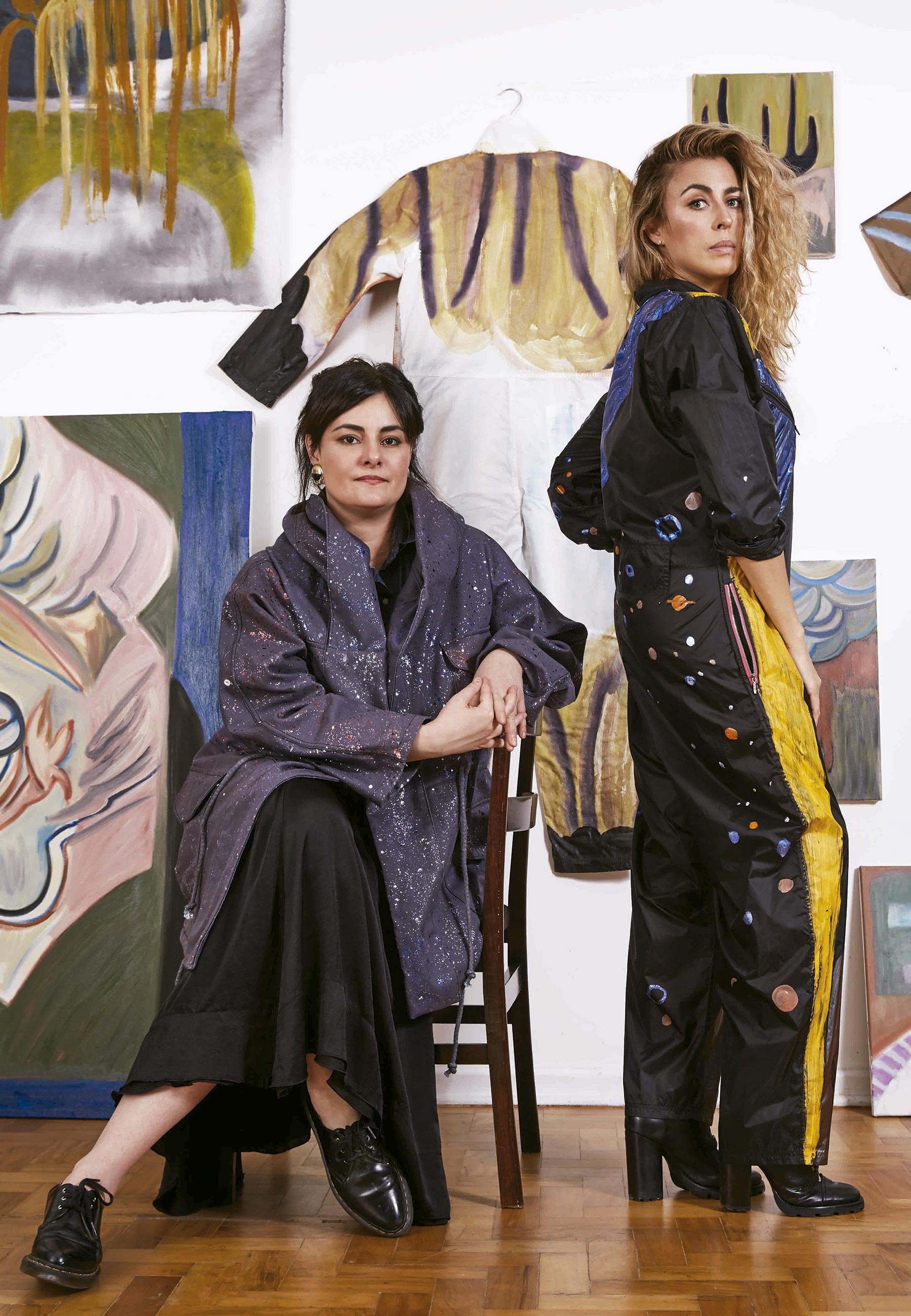 Sol Alac e Marina Simão vestem as peças da collab - Foto: Mucio Ricardo