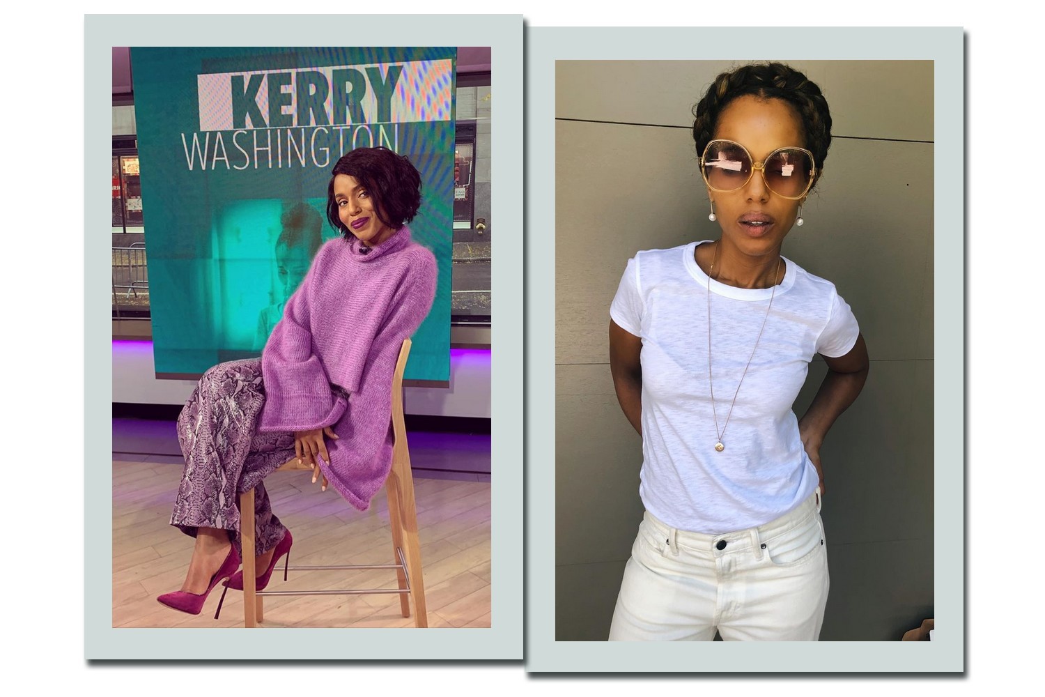 Fotos: Reprodução/Instagram/@kerrywashington