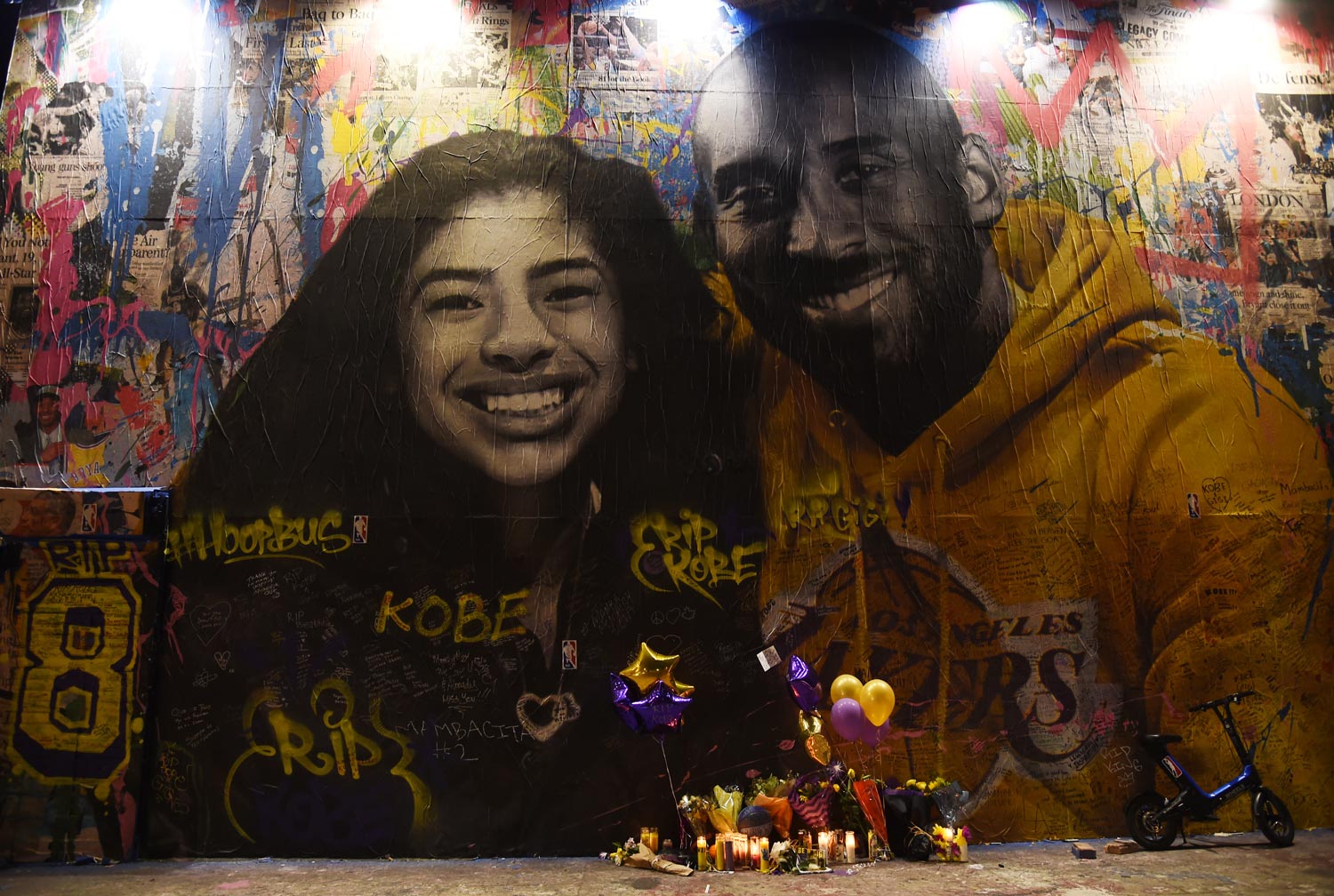 Homenagem a Kobe Bryant em Los Angeles - Foto: Getty Images