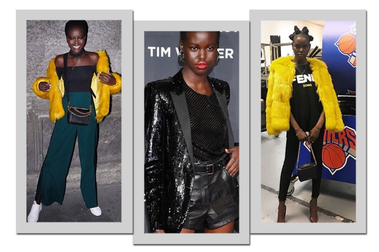 Estilo: Adut Akech é pura informação de moda