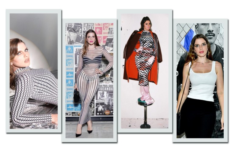 Julia Fox reúne elementos vintage em estilo ousado