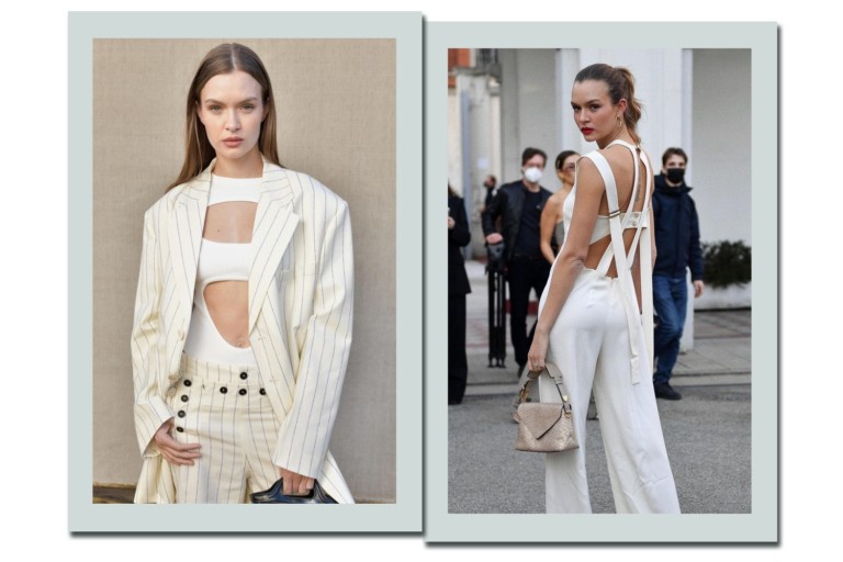 Josephine Skriver prova o poder da terceira peça em diferentes looks