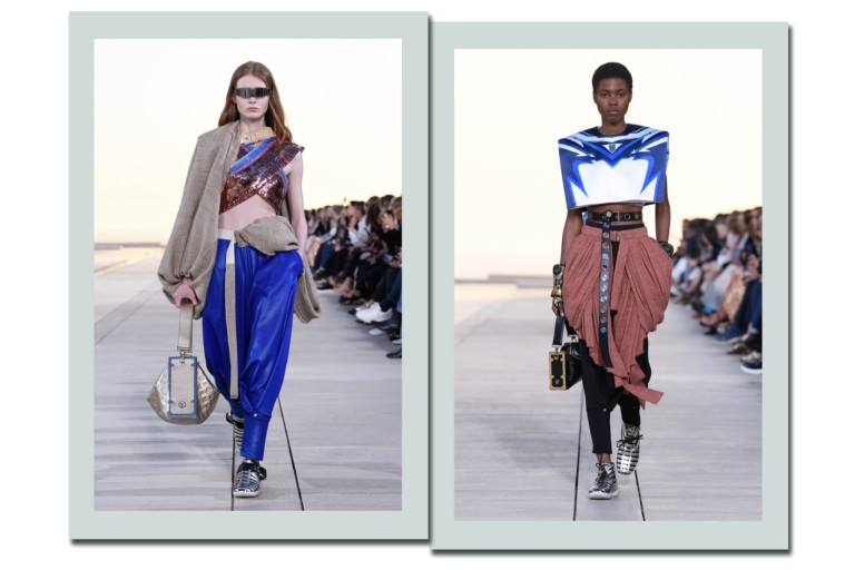 Louis Vuitton leva gladiadoras futuristas para a passarela