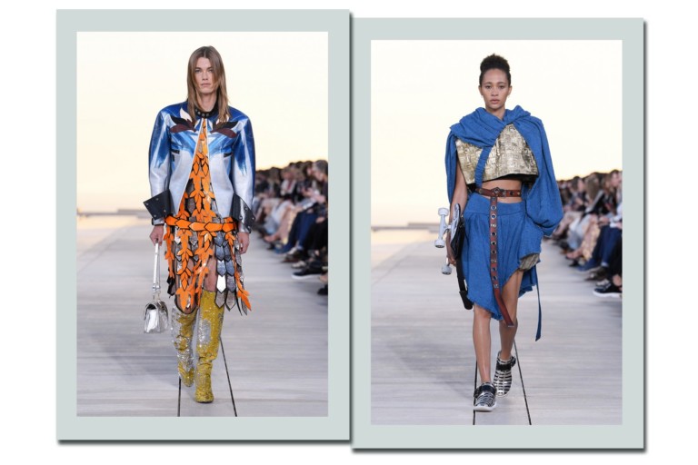 Louis Vuitton leva gladiadoras futuristas para a passarela