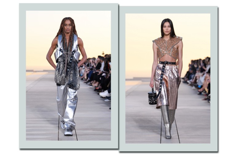 Louis Vuitton leva gladiadoras futuristas para a passarela