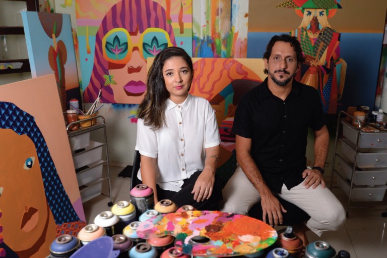 Rostos e cores cearenses: Conheça o trabalho do duo Acidum Project