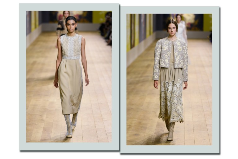 Dior: Bordados e arte de Olesia Trofymenko dominam desfile de alta-costura 