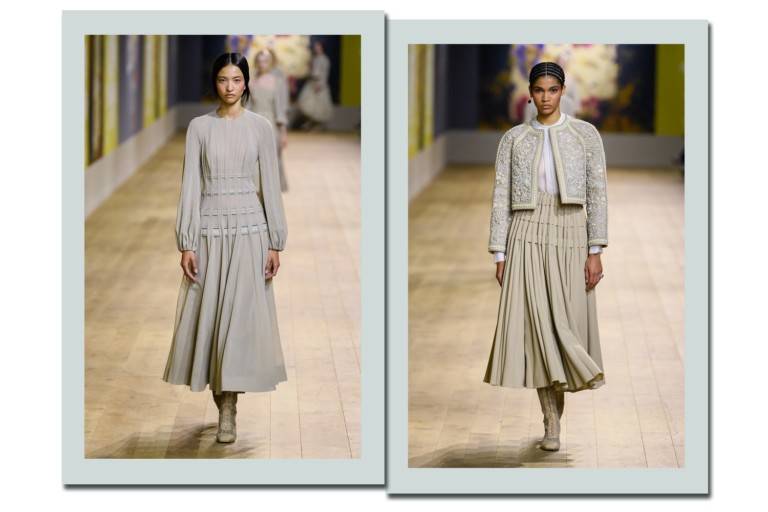 Dior: Bordados e arte de Olesia Trofymenko dominam desfile de alta-costura 