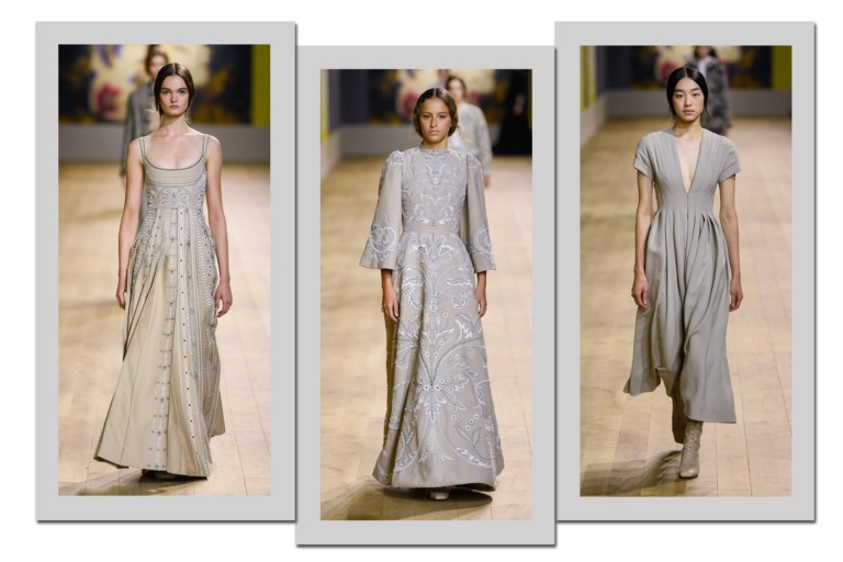 Dior: Bordados e arte de Olesia Trofymenko dominam desfile de alta-costura 