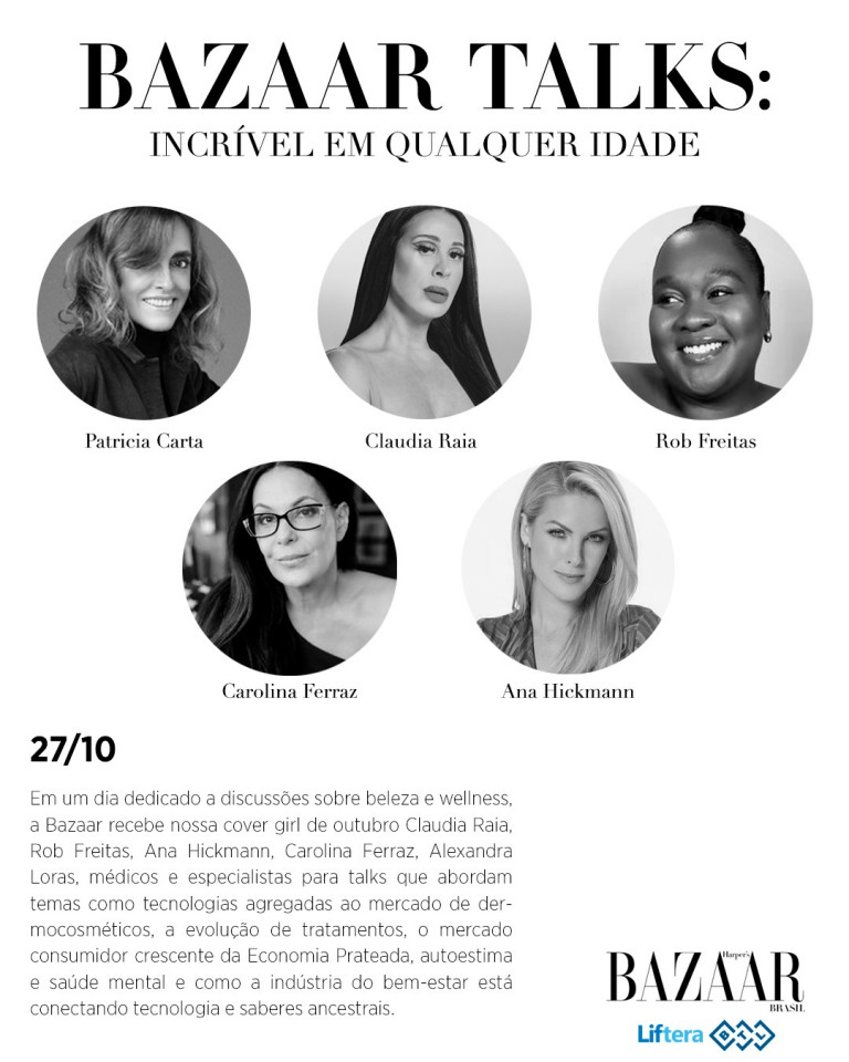 Conheça a programação da primeira edição do "Bazaar Talks: Incrível em Qualquer Idade"