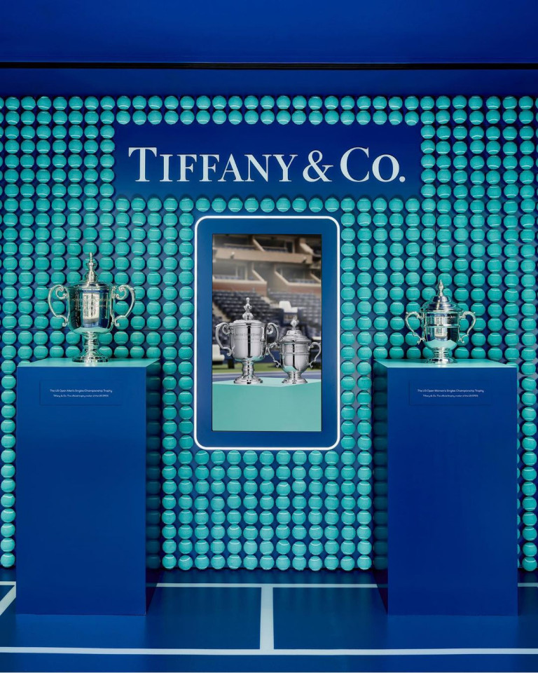 Tiffany & Co. com ativação no South Plaza do USTA Billie Jean King National Tennis Center | Foto: Reprodução / Instagram