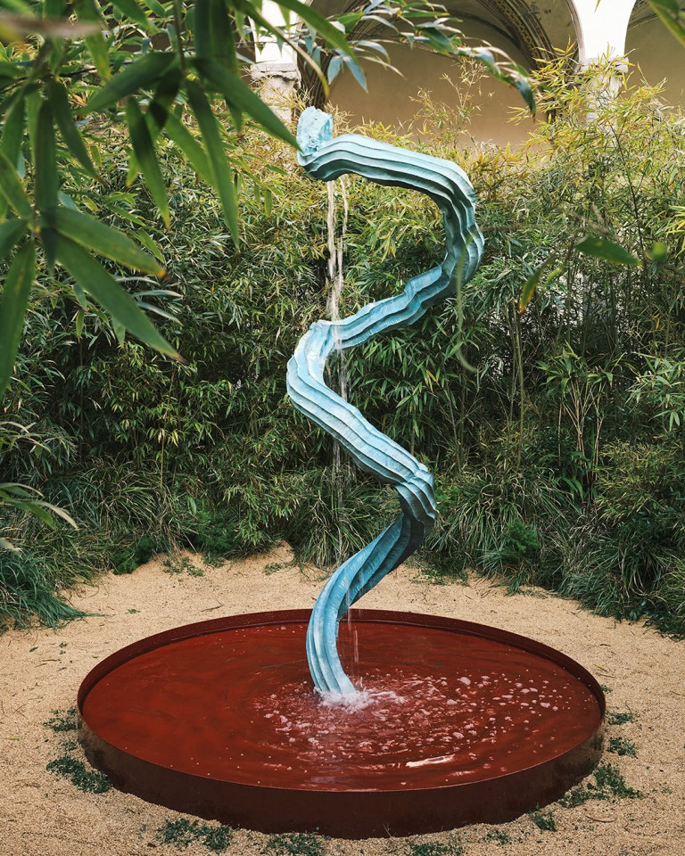 Anton Alvarez também esteve na exposição “Gucci | Bamboo Encounters”